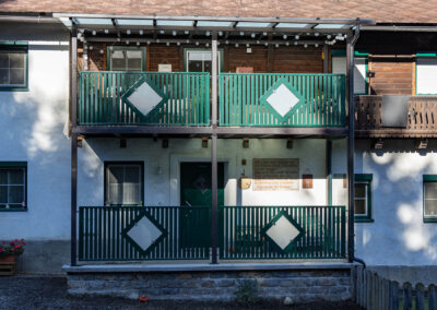 Balkon mit Glasboden